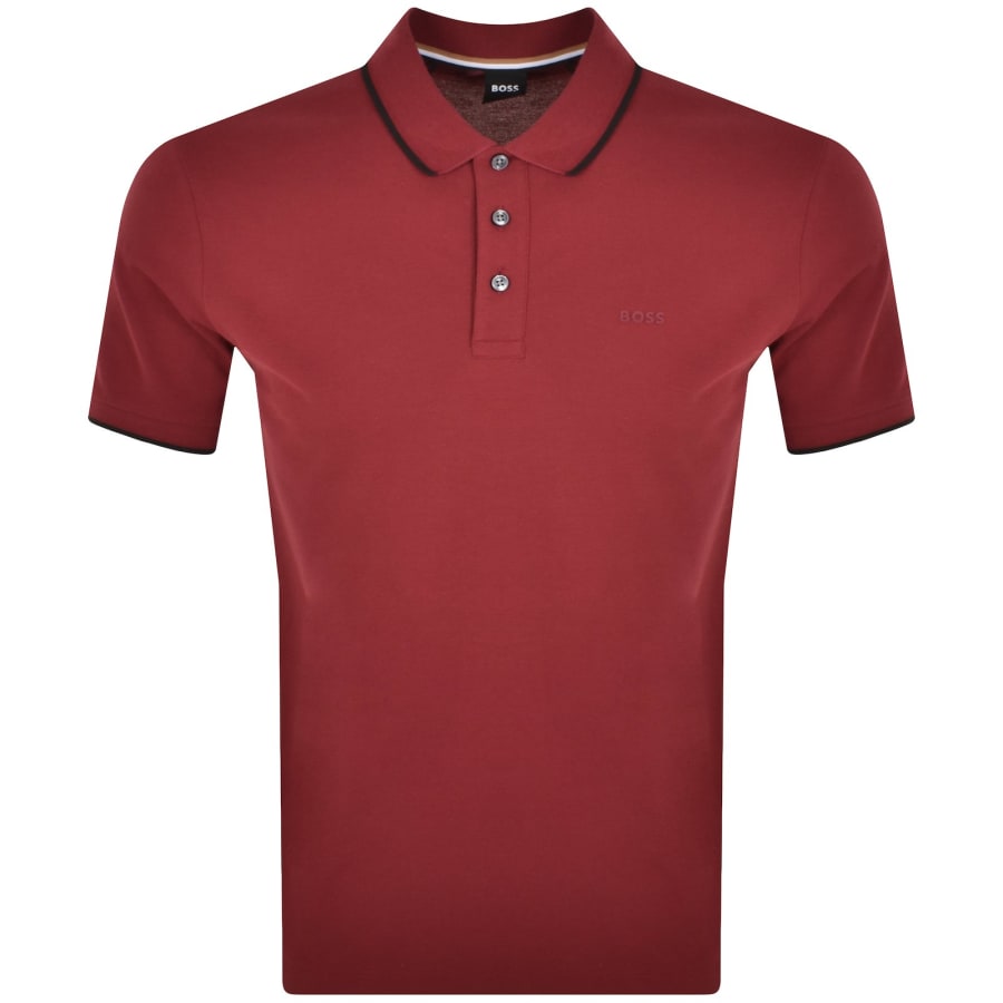 Boss Shirt Parlay male red plain colored size M